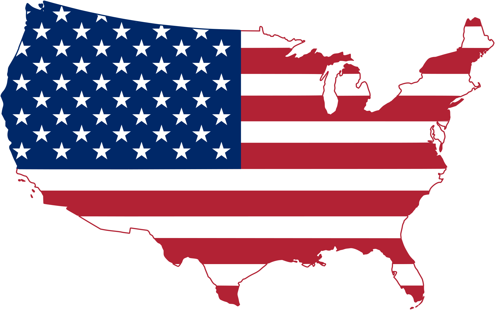 United States map — nationwide call center services across all 50 states